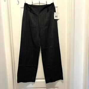 Hanna & Gracie Size 8 Teal/Black Stripe Pants